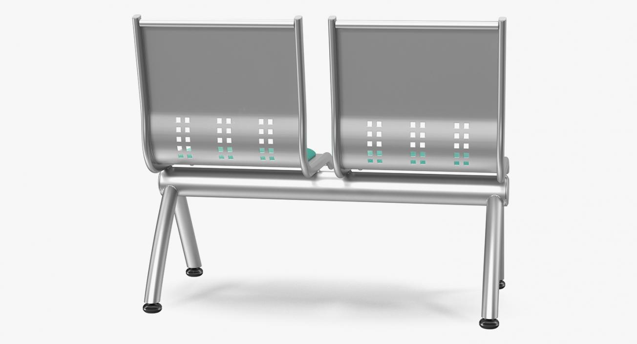 3D Metal Waiting Chairs 3D Models Collection