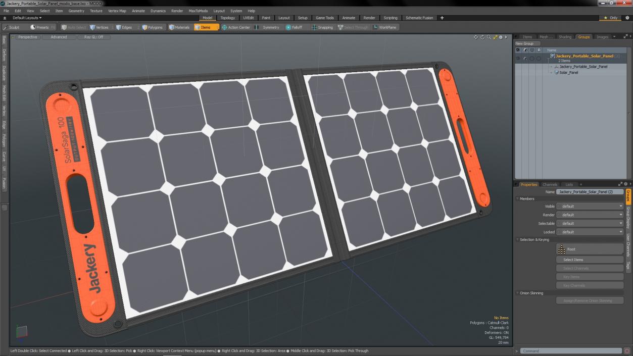 3D Jackery Portable Solar Panel model