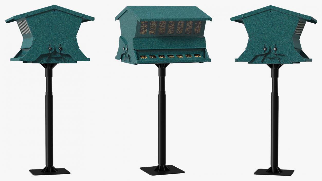 3D Squirrel Resistant Bird Feeder Pole with Seeds