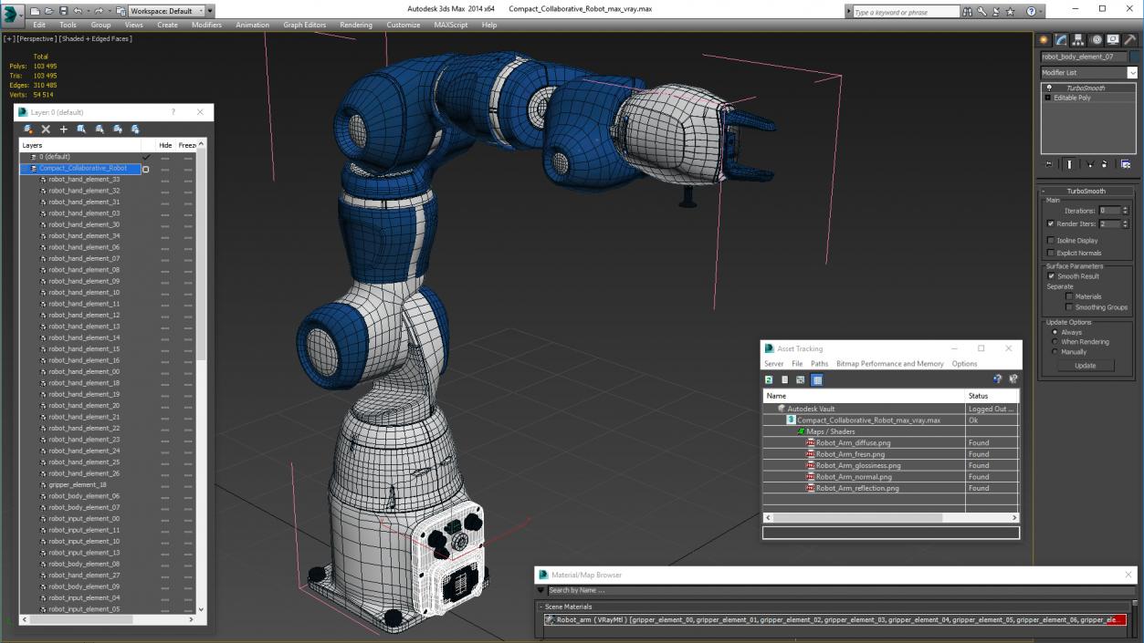 Compact Collaborative Robot 3D