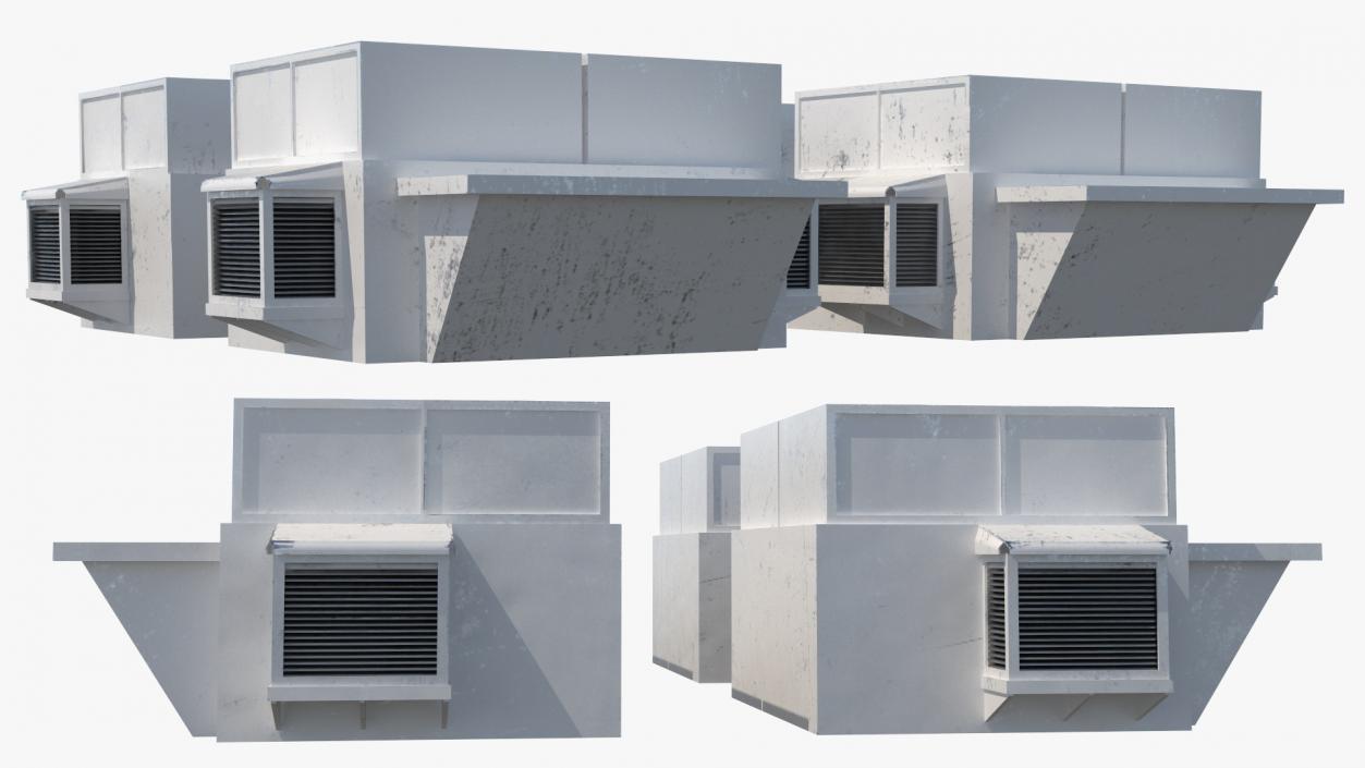 Commercial Rooftop HVAC Units 3D model