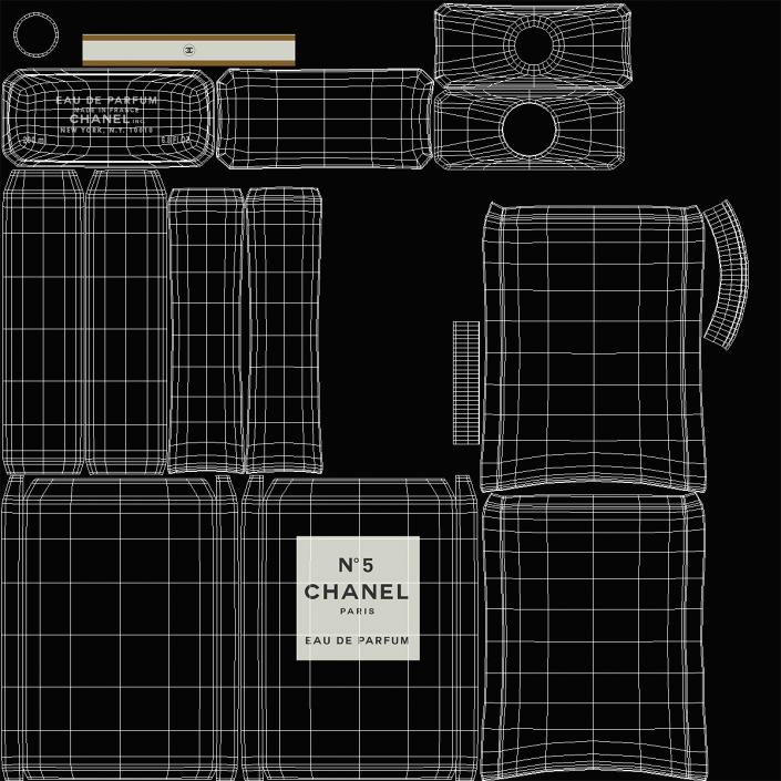 3D Parfum Chanel No 5 model