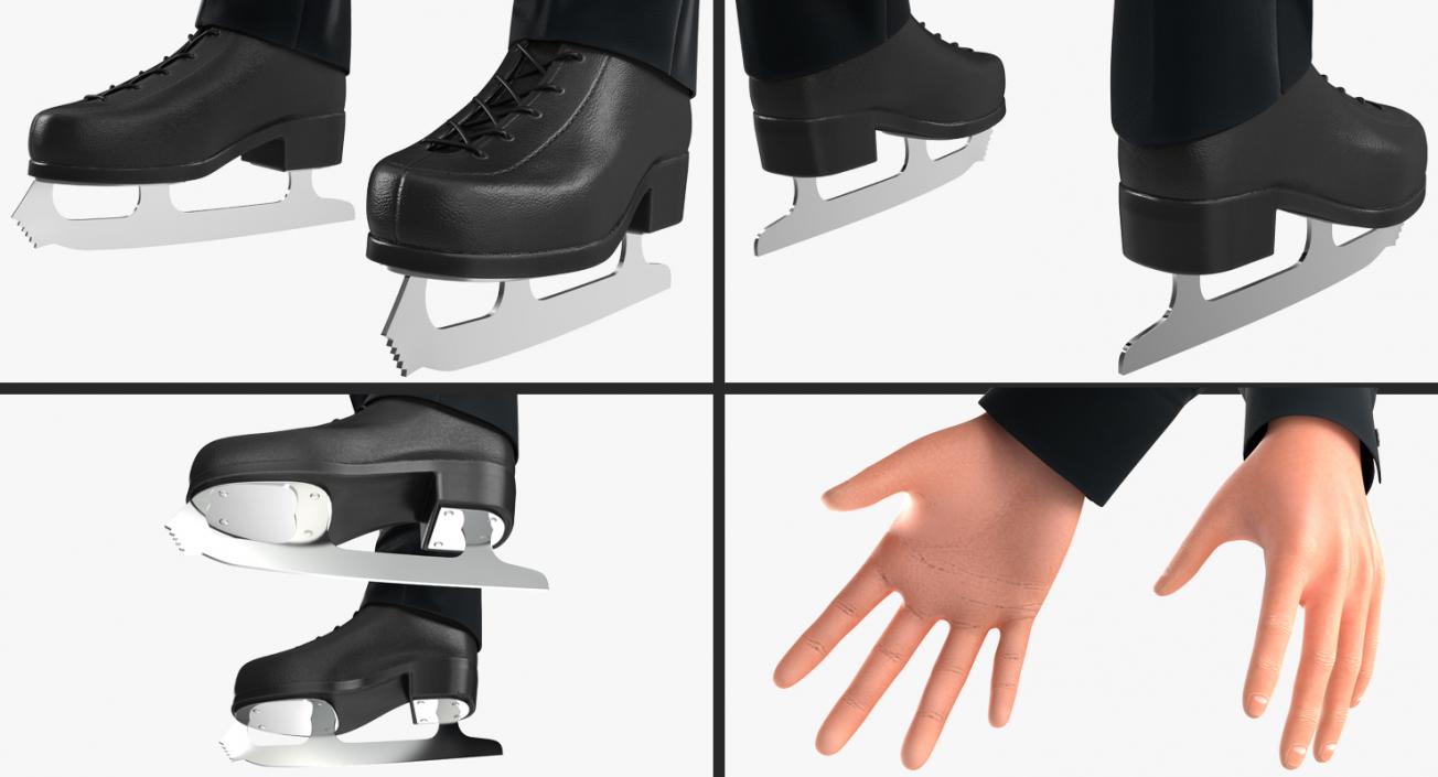 Male Figure Skater Rigged 2 3D