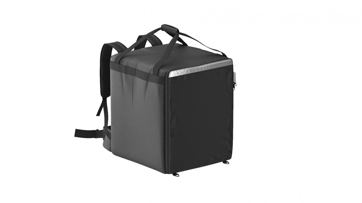 Courier Delivery Backpack Hendi Closed Black 3D model