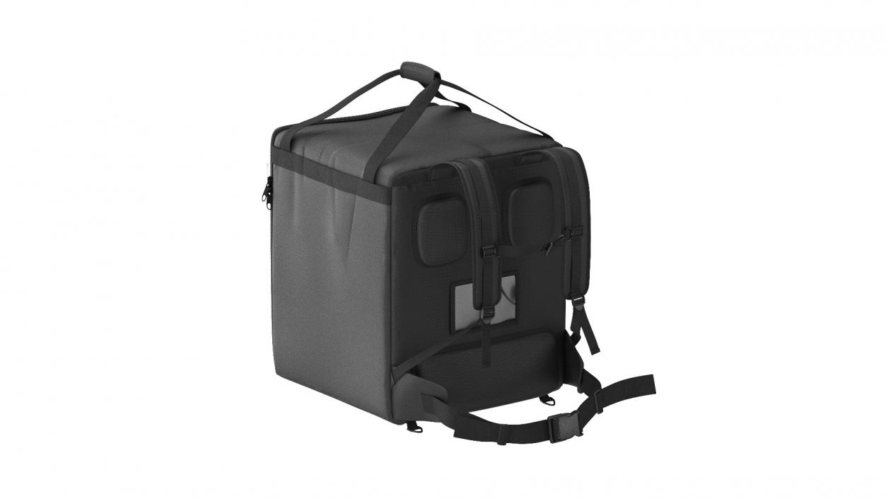 Courier Delivery Backpack Hendi Closed Black 3D model