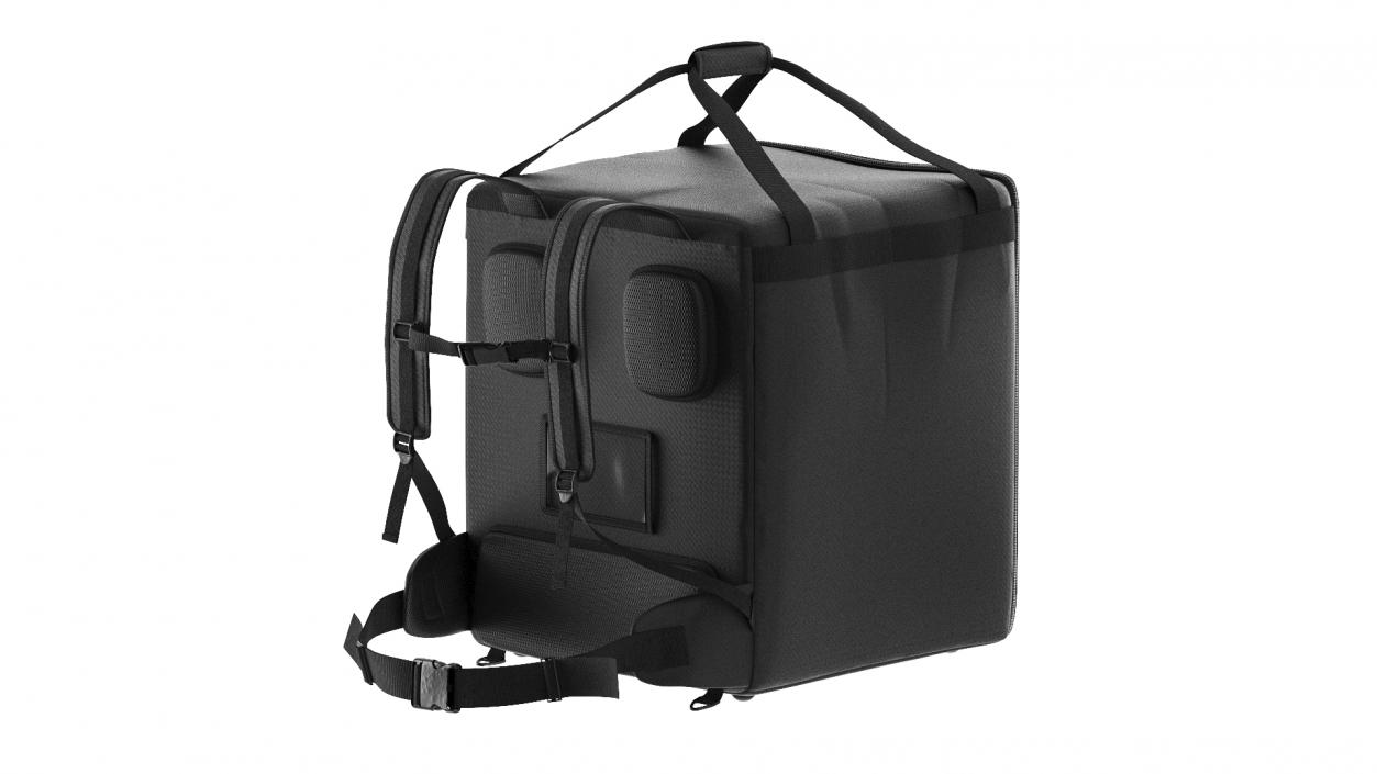 Courier Delivery Backpack Hendi Closed Black 3D model