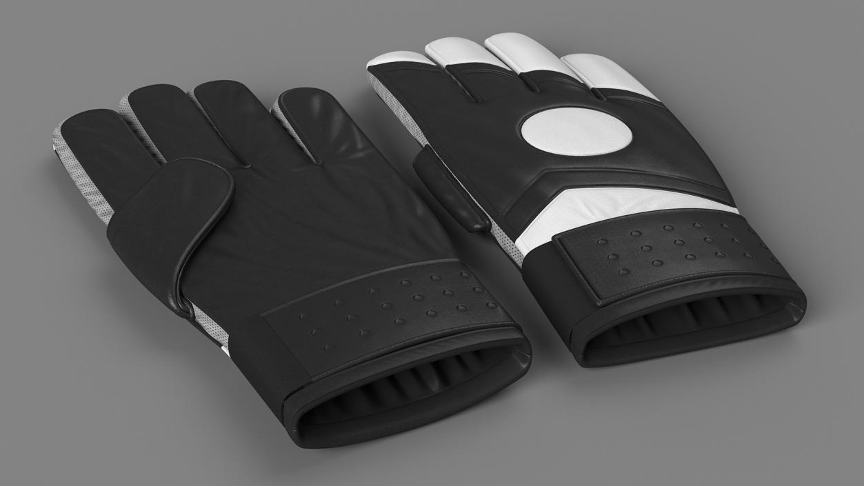 3D model Leather Goalkeeper Gloves