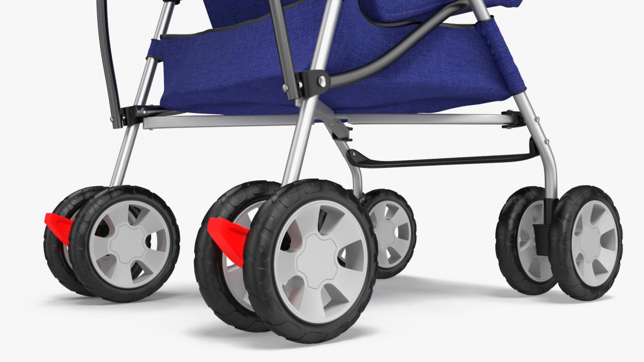 Portable Folding Baby Stroller With Bag 3D model