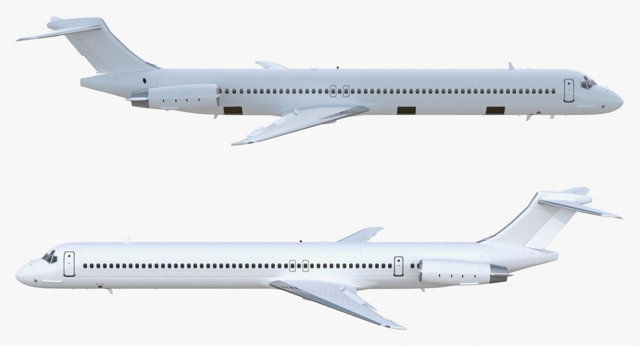 McDonnell Douglas MD88 Generic Rigged 3D