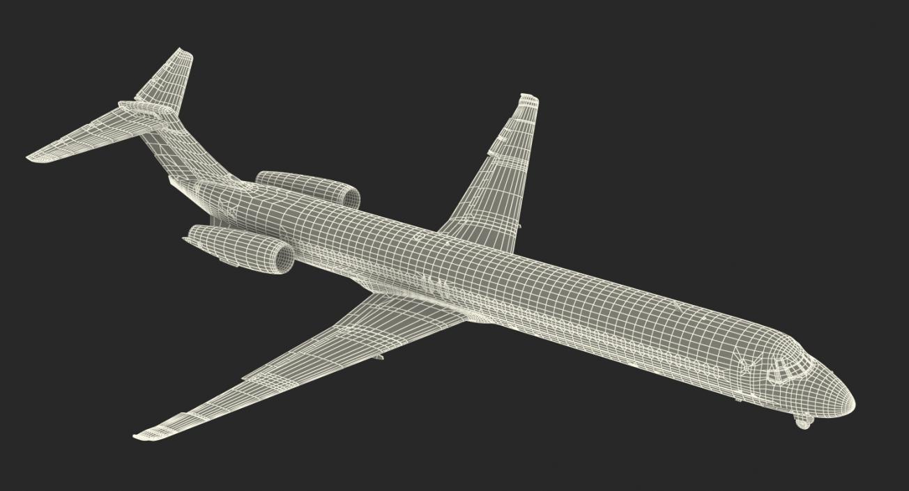 McDonnell Douglas MD88 Generic Rigged 3D