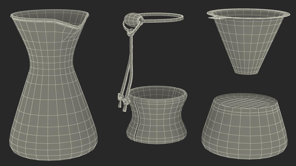 3D model Pour Over Coffee Maker COSORI with Hot Coffee