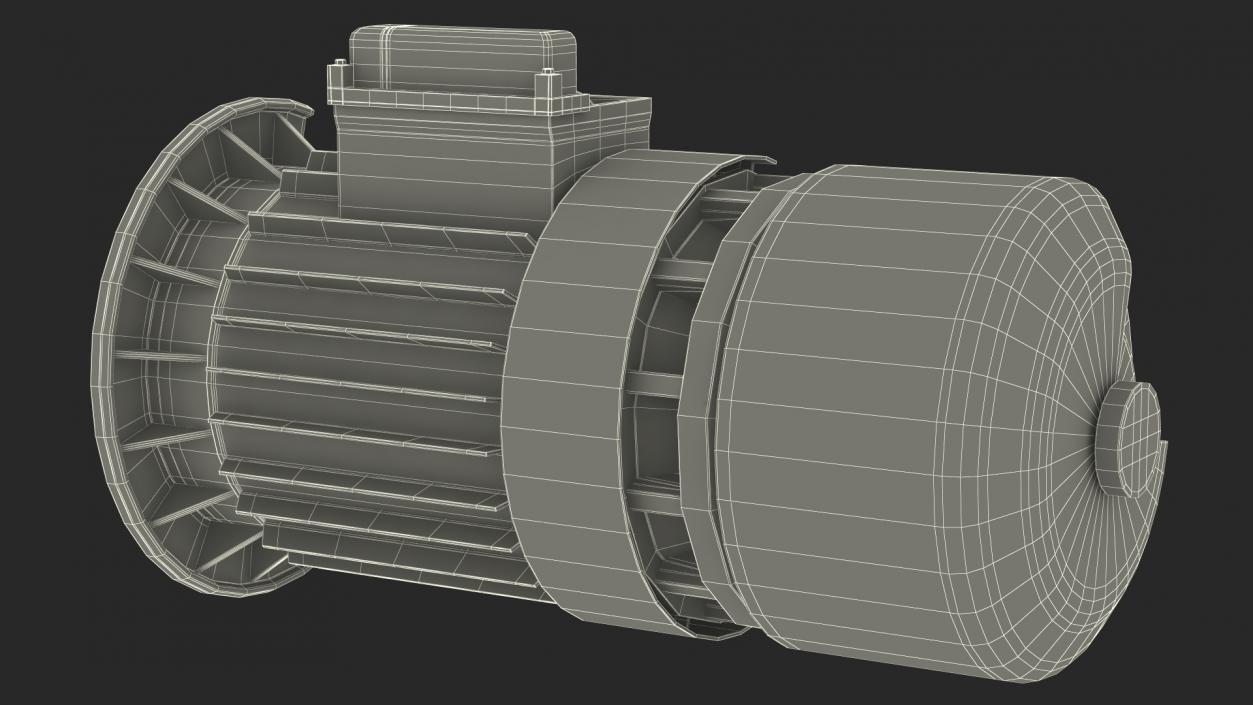 Electric Motor Cutaway Gray 2 3D model