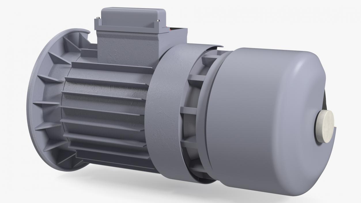 Electric Motor Cutaway Gray 2 3D model