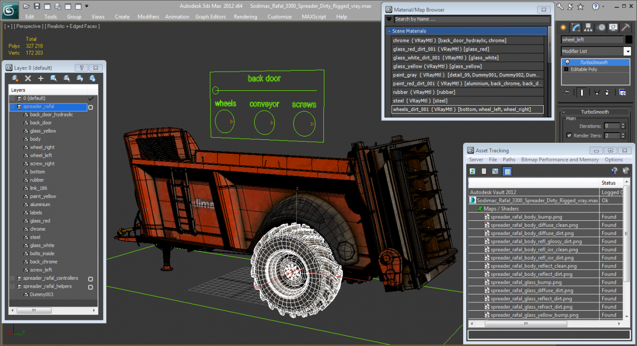 3D Spreader Sodimac Rafal 3300 Dirty model