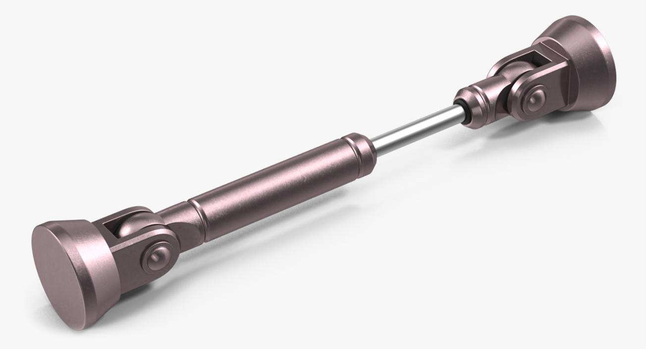 Anodized Hydraulic Cylinder 5 3D model