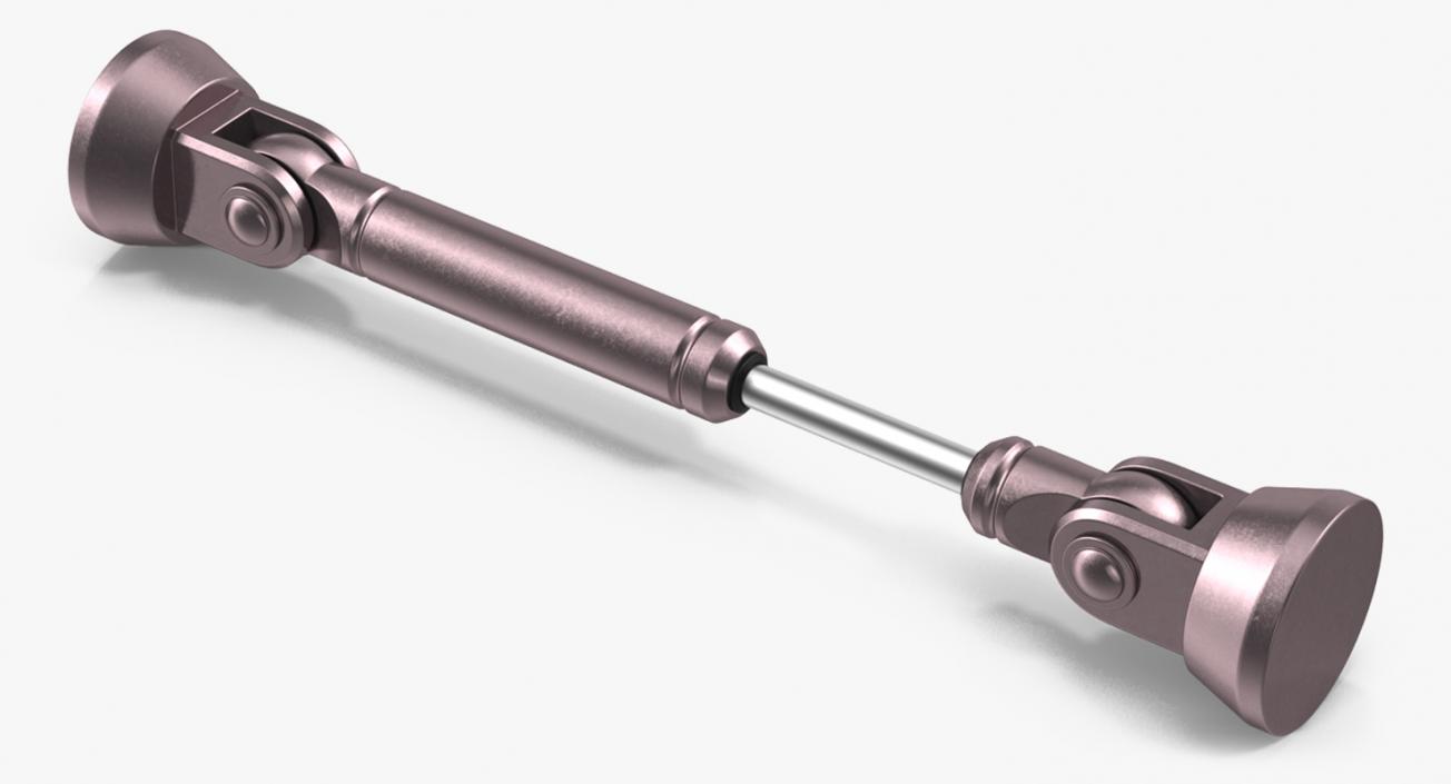 Anodized Hydraulic Cylinder 5 3D model