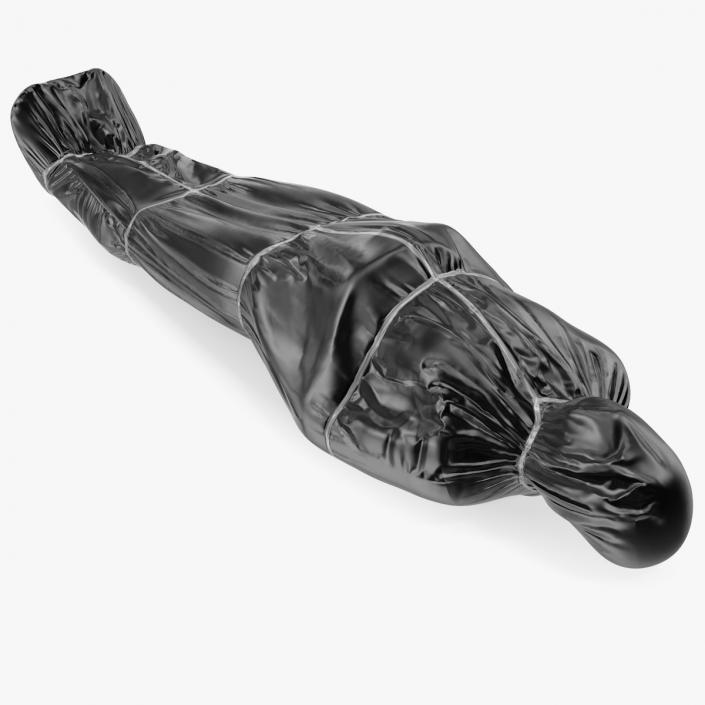 3D Dead Body Covered with Body Bag