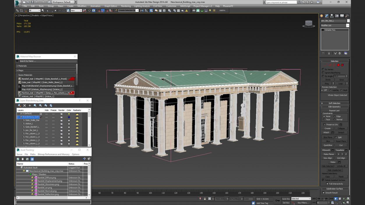 3D Neoclassical Building