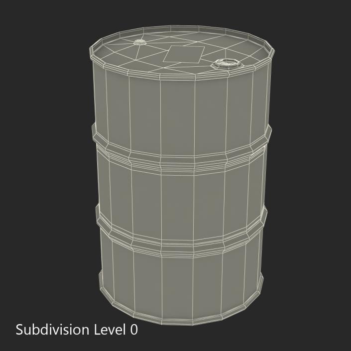 Oil Drum Total 3D model