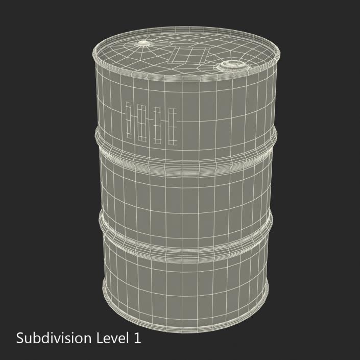 Oil Drum Total 3D model