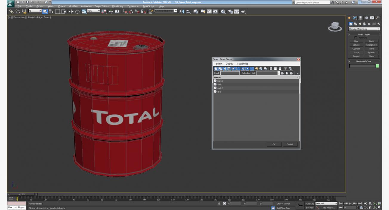 Oil Drum Total 3D model