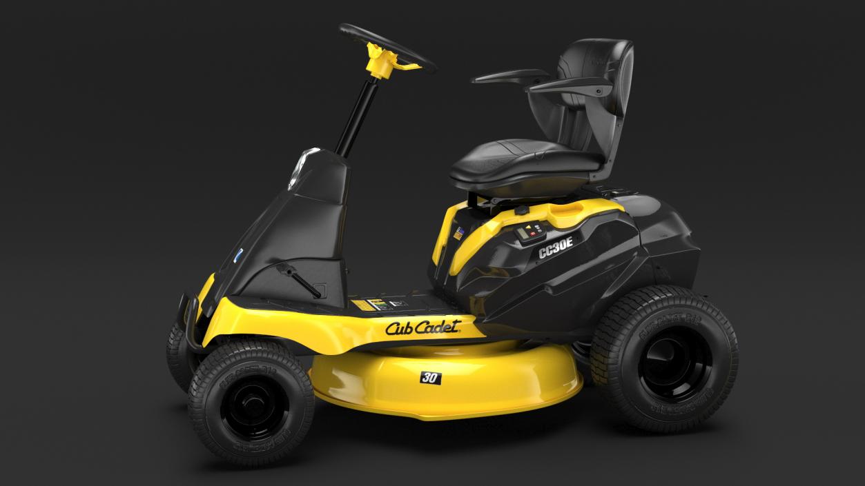 Electric Riding Lawn Mower Cub Cadet CC30E 3D