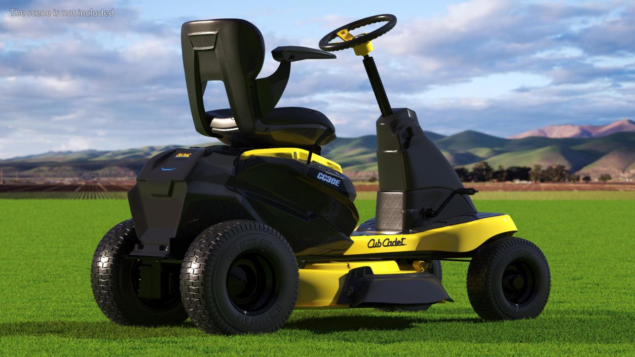 Electric Riding Lawn Mower Cub Cadet CC30E 3D