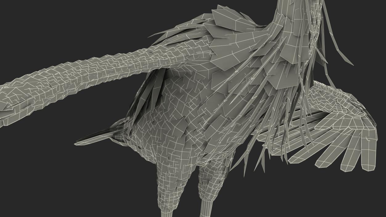 3D Grey Heron Rigged for Cinema 4D