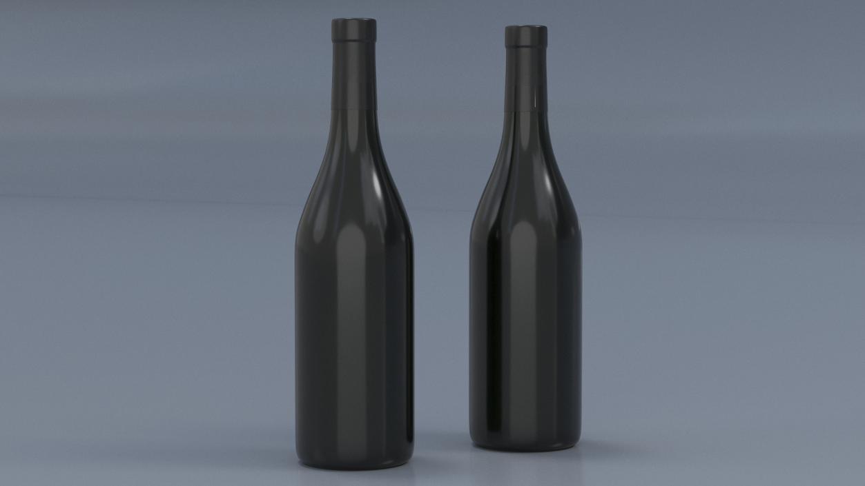 3D model Red Wine Bottle