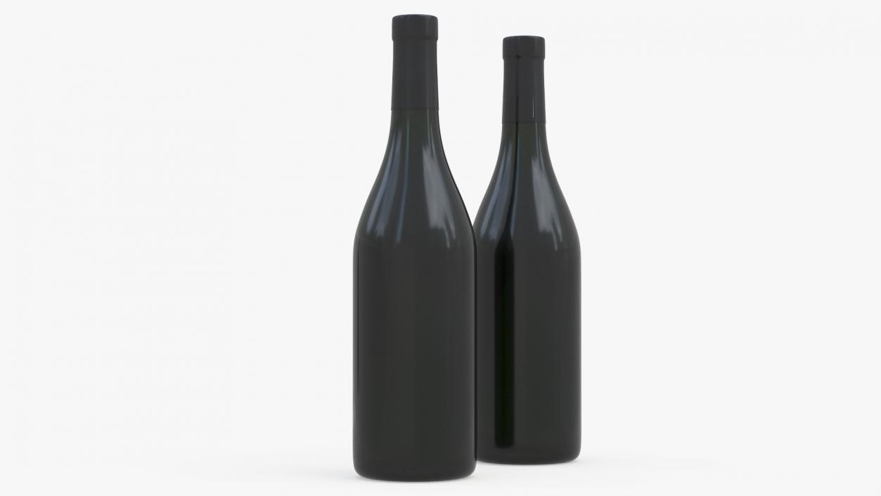 3D model Red Wine Bottle