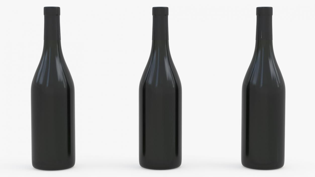 3D model Red Wine Bottle