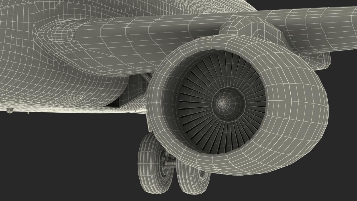 3D Sukhoi Superjet 100 95lr Rigged