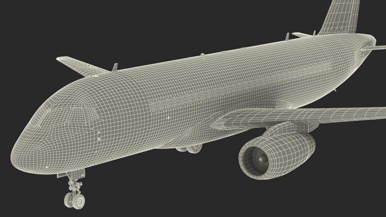 3D Sukhoi Superjet 100 95lr Rigged