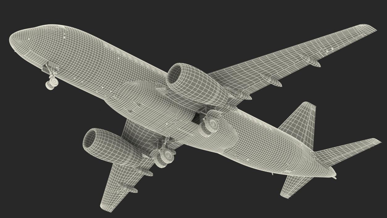 3D Sukhoi Superjet 100 95lr Rigged