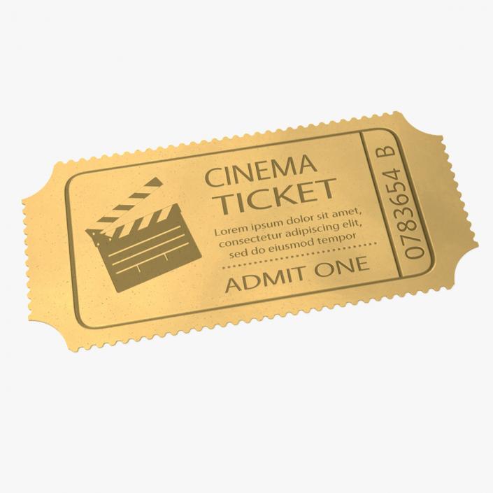 3D model Cinema Golden Ticket