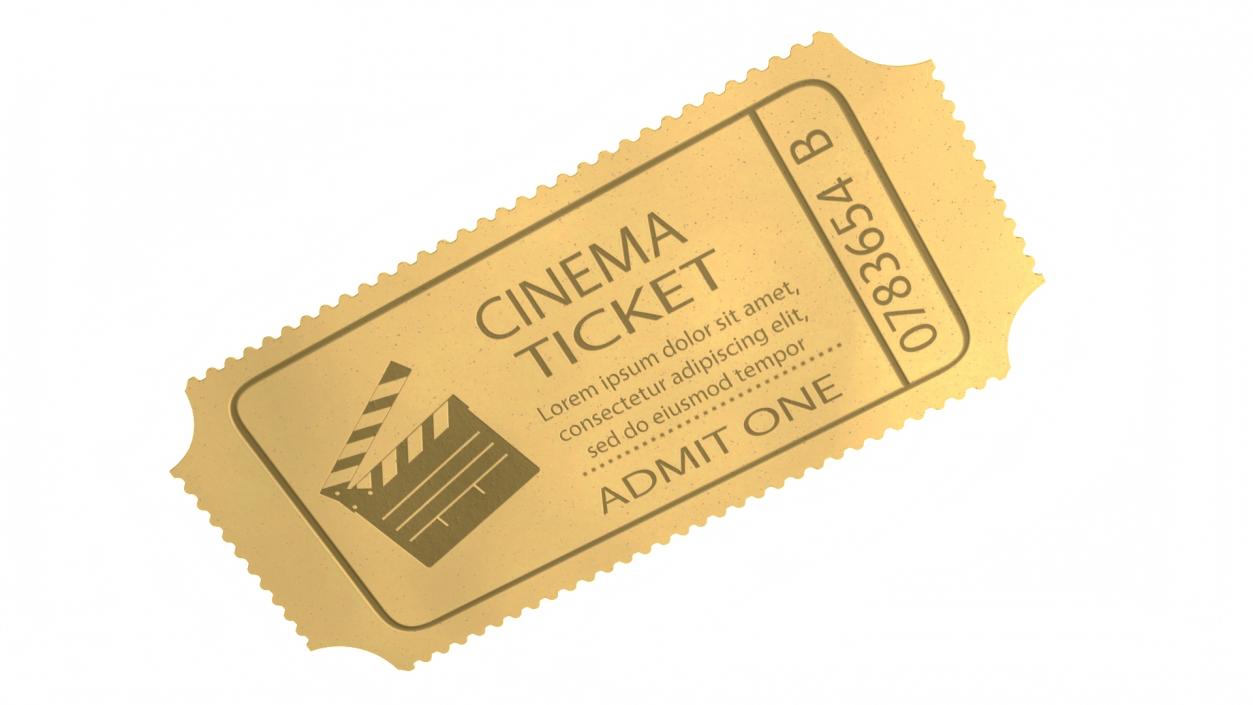 3D model Cinema Golden Ticket