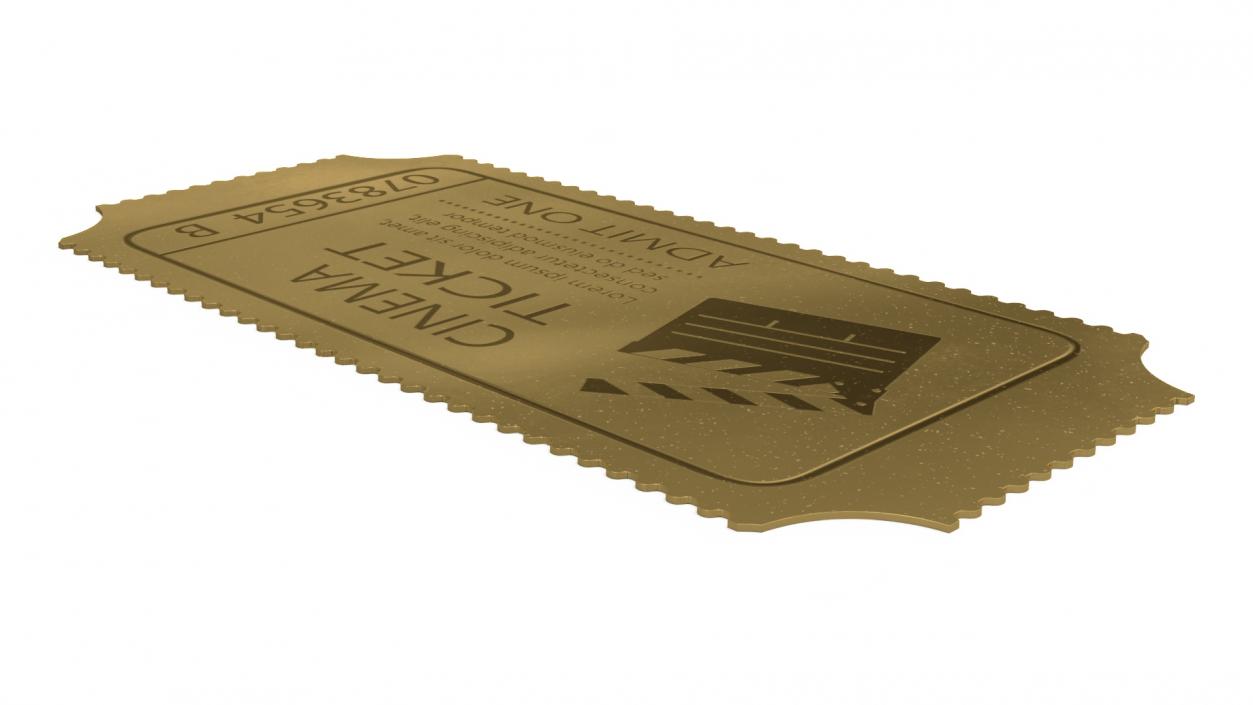 3D model Cinema Golden Ticket