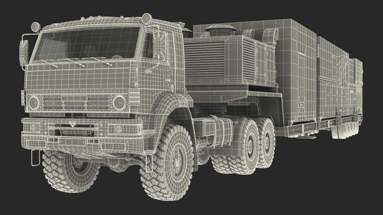 3D Peresvet Combat Laser Complex Rigged