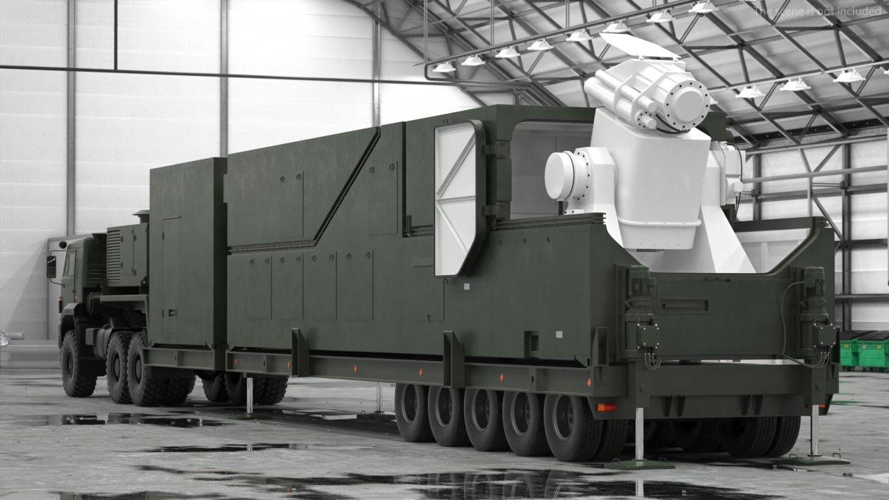 3D Peresvet Combat Laser Complex Rigged