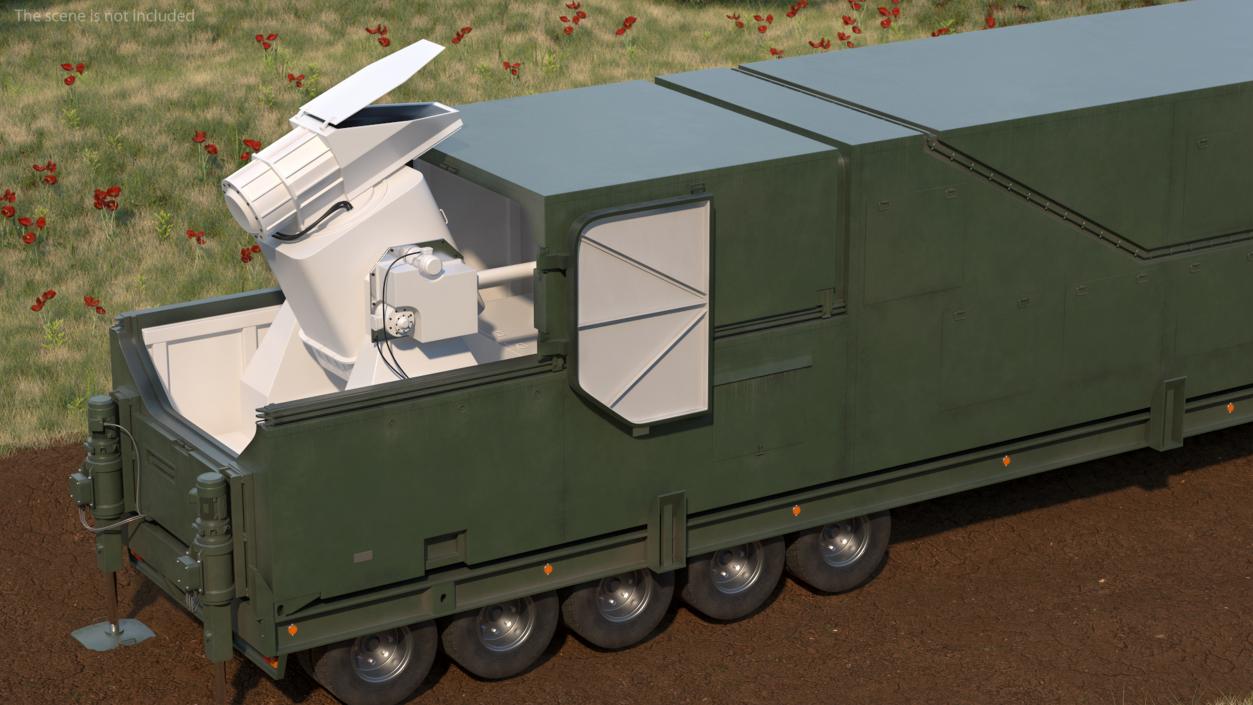 3D Peresvet Combat Laser Complex Rigged