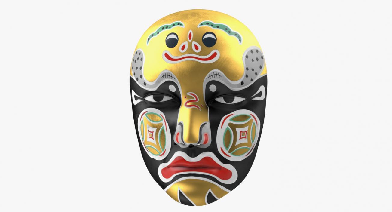 Asian Masks Collection 3D