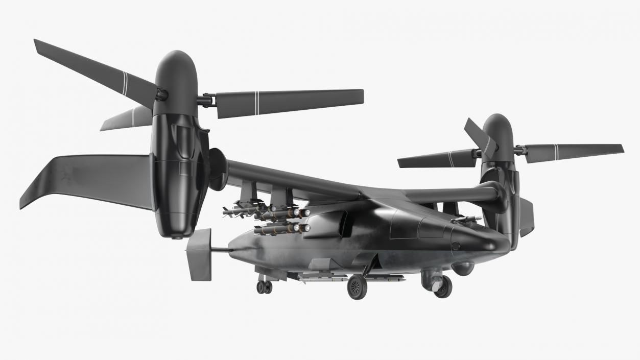 3D Combat Propeller Drone UAV 2 model