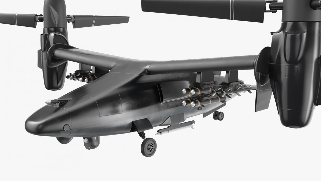 3D Combat Propeller Drone UAV 2 model