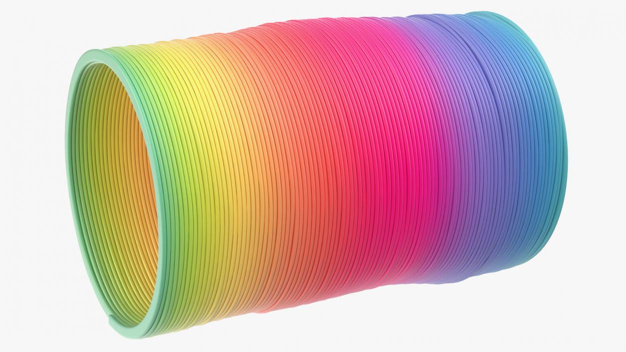 3D Rainbow Toy Spring model