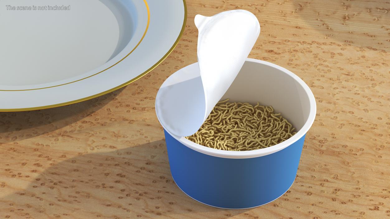 3D model Instant Noodles Open Bowl