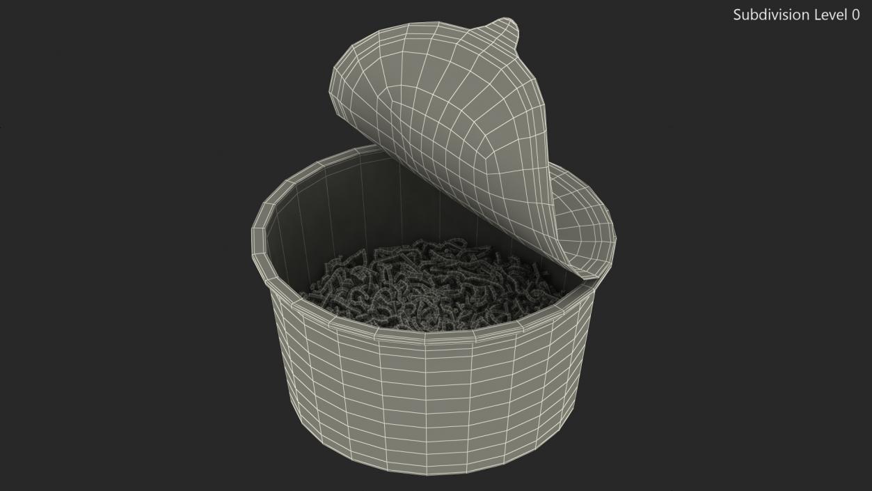 3D model Instant Noodles Open Bowl