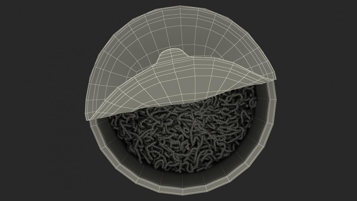 3D model Instant Noodles Open Bowl