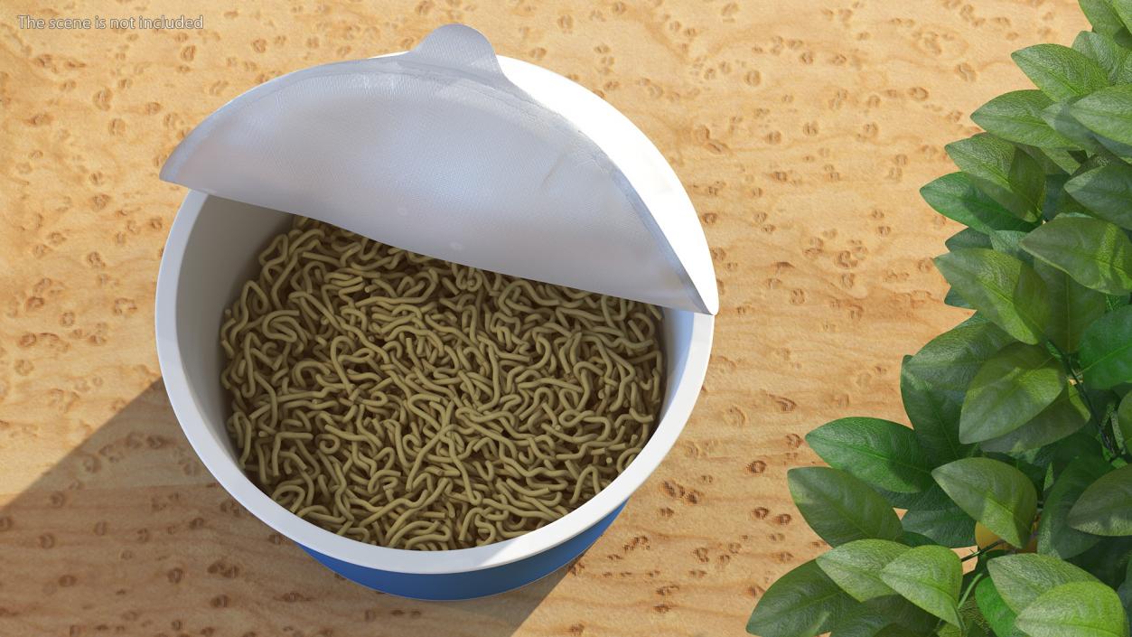 3D model Instant Noodles Open Bowl