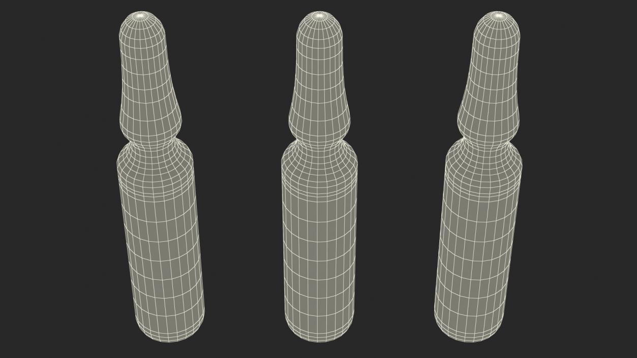 Vitamin B Complex Injection 3ml Ampoule 3D model