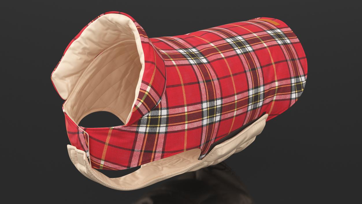 Dog Coat Red 3D